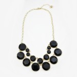 Yellow BaubleBox Double Row Statement Necklace 